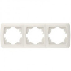 Рамка 3-постовая белая 571103 СARMEN, Viko (Вико КАРМЕН)
